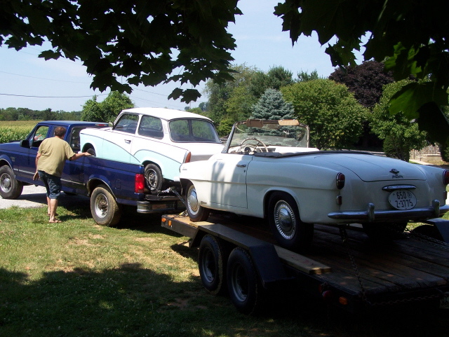 Skoda on Trailer