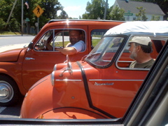 At the red light